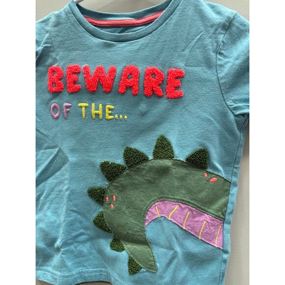 Mini Boden Crocodile Applique "Beware of the..." Shirt 4-5 Years - Picture 2 of 4